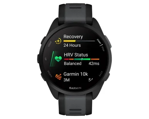 Смарт-часы Garmin Forerunner 165 Music, Black/Slate Grey, GPS (010-02863-30)