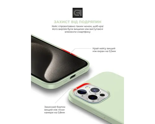 Чохол до мобільного телефона Armorstandart ICON2 Case Apple iPhone 15 Pro Max Soft Mint (ARM77002)