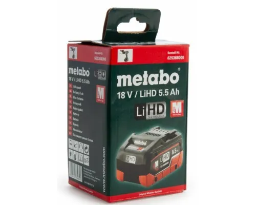 Аккумулятор к электроинструменту Metabo LIHD 18V, 5.5Ah, 0.98кг (625368000)