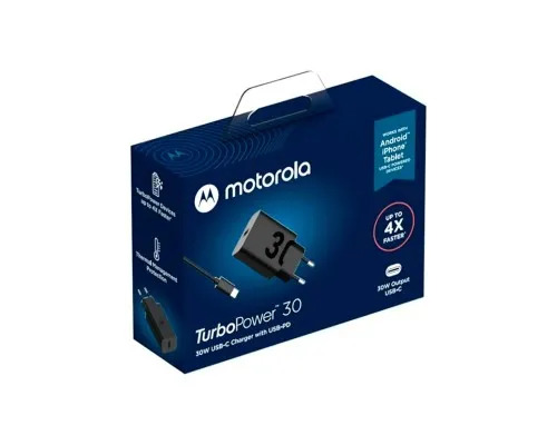 Зарядний пристрій Motorola 30W USB-C + cable 1m C-C (SJMC302) (1060546)