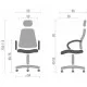 Офисное кресло Аклас Фиджи NEW CH TILT Черное (20785)