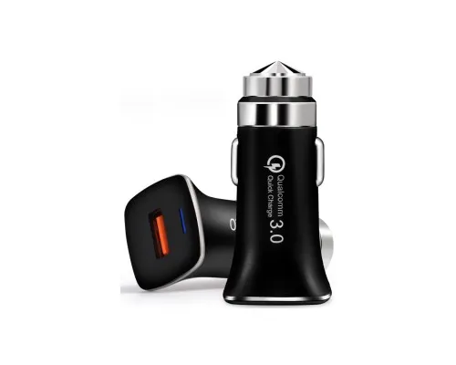 Зарядний пристрій XoKo CQC-100 1 USB Qualcom 3.0 3.1A Bla (CQC-100-BK)