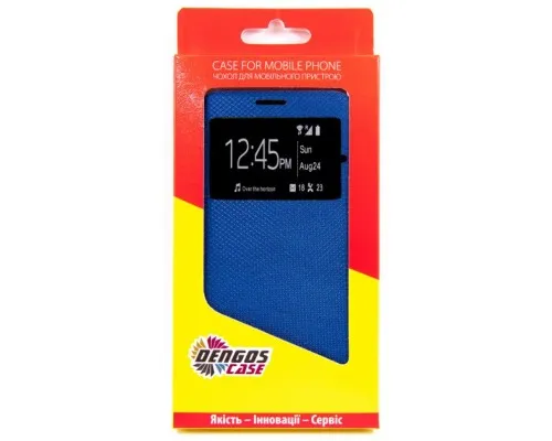 Чохол до мобільного телефона Dengos Flipp-Book Call ID Oppo A73, blue (DG-SL-BK-277)
