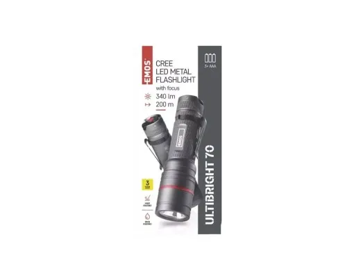 Ліхтар EMOS P3170 340Lm 3AAA Metal (P3170)