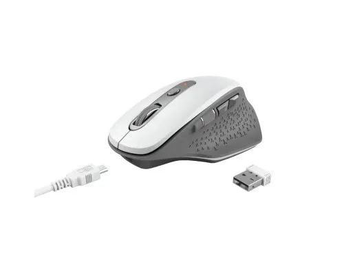 Мишка Trust Ozaa Rechargeable Wireless White (24035)