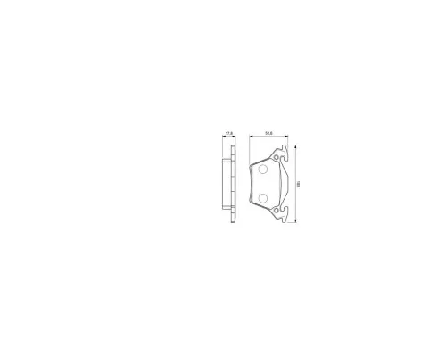 Гальмівні колодки Bosch 0 986 460 002