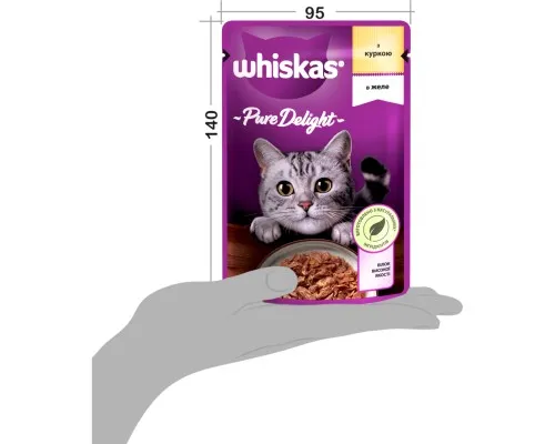 Вологий корм для кішок Whiskas Pure Delight курка в желе 85 г (5900951303333)