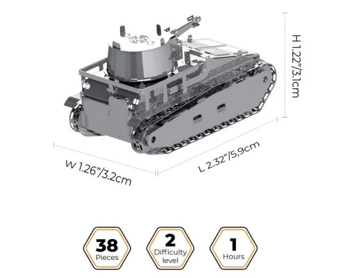 Конструктор Metal Time коллекционная модель Leichttraktor Vs.Kfz.31 (MT063)