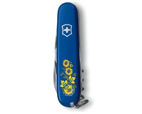 Ніж Victorinox Spartan Ukraine Blue Квіти (1.3603.2_T1050u)