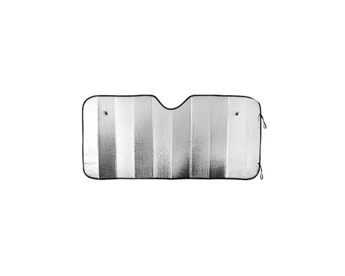 Сонцезахисний екран в автомобіль CarLife лобовий 130х60 см.,срібний (SS130)