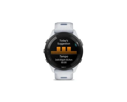 Смарт-годинник Garmin Forerunner 265, Whitestone, GPS (010-02810-11)