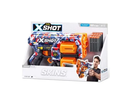 Іграшкова зброя Zuru X-Shot Швидкострільний бластер Skins Dread Malice (12 патронів) (36517Q)