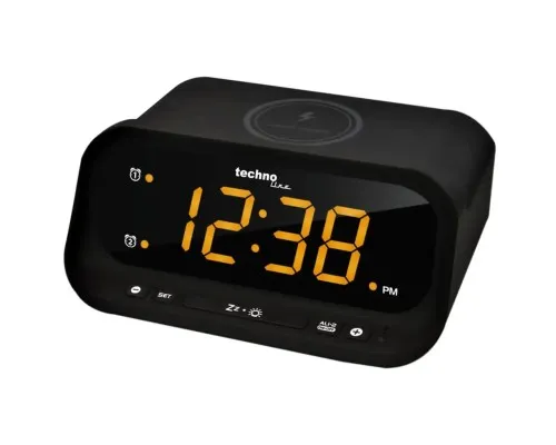 Настільний годинник Technoline WT477 Wireless Mobile Charging Black (DAS302477)