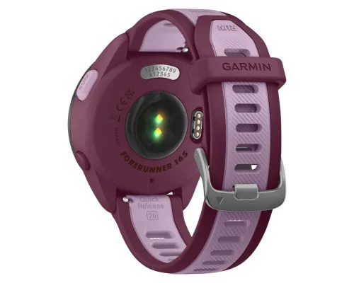 Смарт-годинник Garmin Forerunner 165 Music, GPS, WiFi, Berry/Lilac, GPS (010-02863-33)