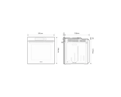 Духова шафа Samsung NV7B4445UAS/WT