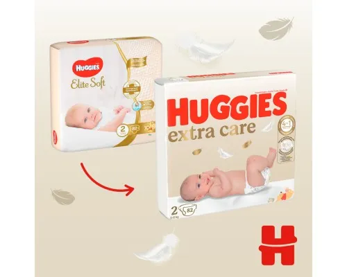 Подгузники Huggies Extra Care 2 (3-6 кг), 82 шт (5029053578088)