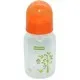 Бутылочка для кормления Baby Team с силиконовой соской, 125 мл 0+ оранж (1400_оранжевый)