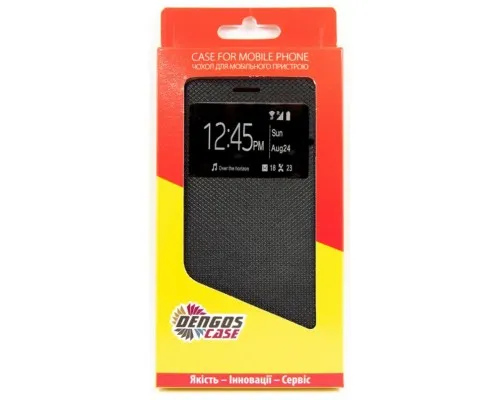 Чохол до мобільного телефона Dengos Flipp-Book Call ID Samsung Galaxy A02s (A025), black (DG-SL-BK-275)