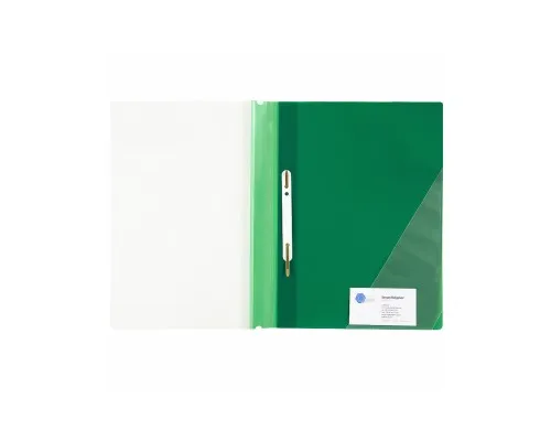 Папка-швидкозшивач Axent А4 з кутовим кишенею, 170/350 мкм зелена (1306-25-A)