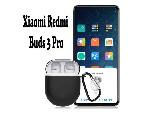 Чохол для навушників BeCover Silicon для Xiaomi Redmi Buds 3 Pro Black (707461)
