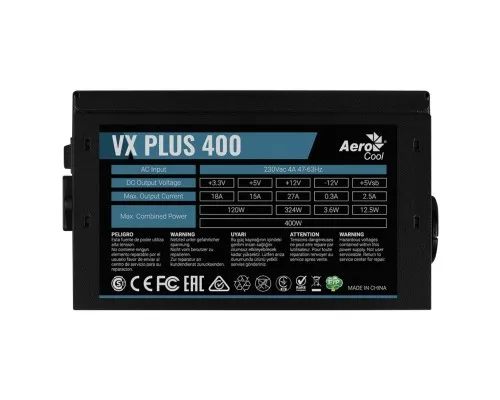 Блок живлення AeroCool 400W VX Plus (ACPN-VS40NEY.11)