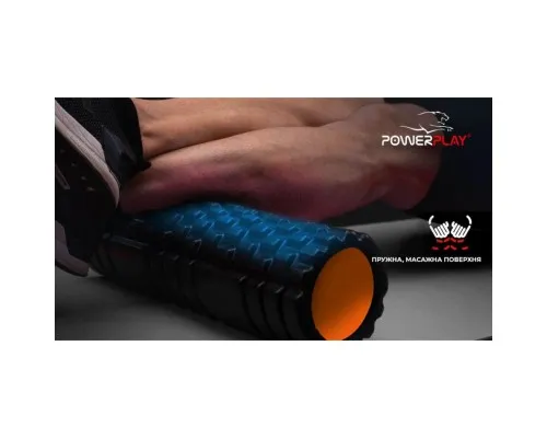 Масажний ролик PowerPlay 4025 Чорно-Помаранчевий (PP_4025_Black/Orange)