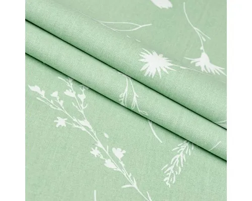 Постельное белье Home Line Васильки белые на зеленом бязь полуторный (173305)