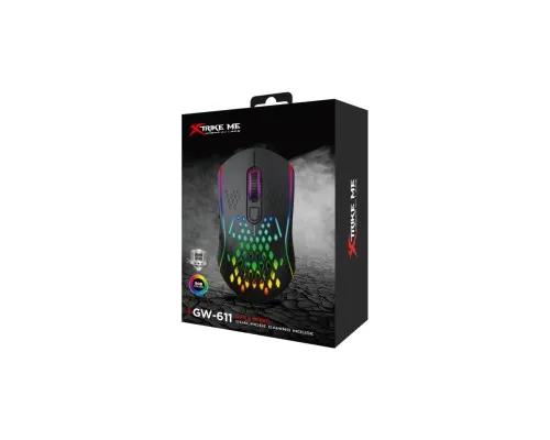 Мышка Xtrike ME GW-611 Wireless RGB Black (GW-611)