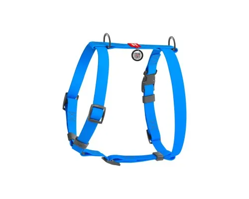 Шлей для собак WAUDOG Waterproof Н-образная анатомическая L голубая (32632)