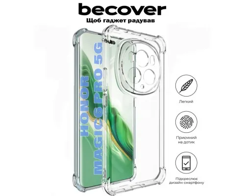 Чехол для мобильного телефона BeCover Anti-Shock Honor Magic6 Pro 5G Clear (710847)