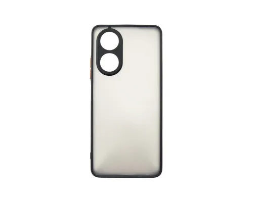 Чохол до мобільного телефона Dengos Kit for OPPO A58 4G case + glass (Black) (DG-KM-36)