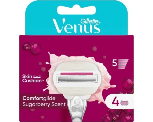 Сменные кассеты Gillette Venus Comfortglide Sugarberry Plus Olay 4 шт. (8700216122849)