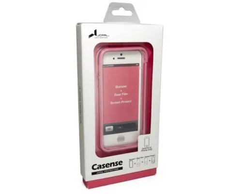 Чохол до мобільного телефона JCPAL Colorful 3 in 1 для iPhone 5S/5 Set-Pink (JCP3219)