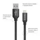 Дата кабель USB 2.0 AM to Lightning 2.0m black ColorWay (CW-CBUL007-BK)