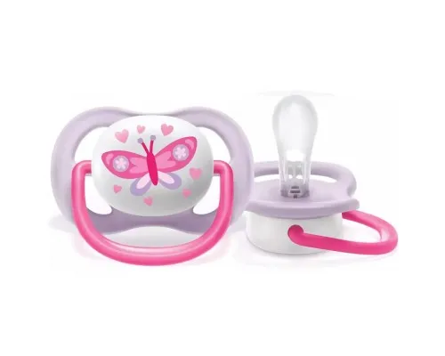 Пустышка Philips AVENT Ultra Air I love... для девочек 0-6 мес. (SCF080/02)