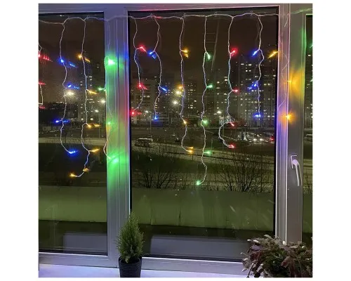 Гирлянда ColorWay Бахрома 3мx0.6м 100Led IP20 цветная (CW-GF-100L36VMC)