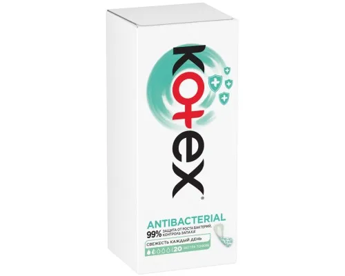 Ежедневные прокладки Kotex Antibacterial Extra Thin 20 шт. (5029053549132)