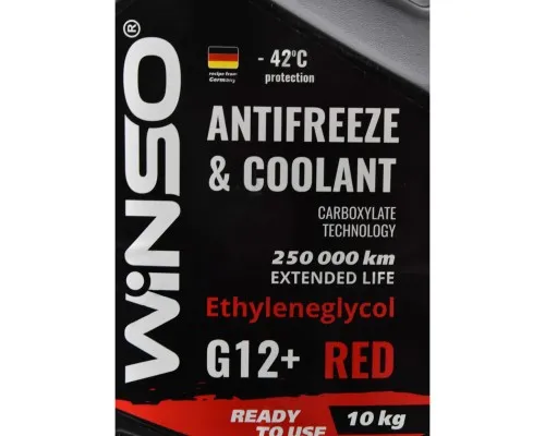 Антифриз WINSO COOLANT WINSO RED G12+ 10kg (881050)