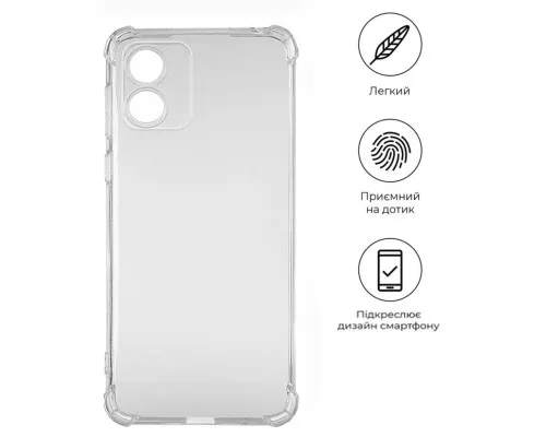 Чехол для мобильного телефона BeCover Anti-Shock Motorola Moto E13 Clear (709319)