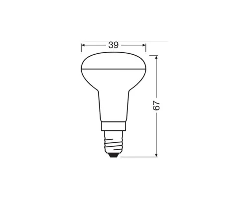 Лампочка Osram LED R39 25 36 1,5W/827 230V E14 (4058075433243)