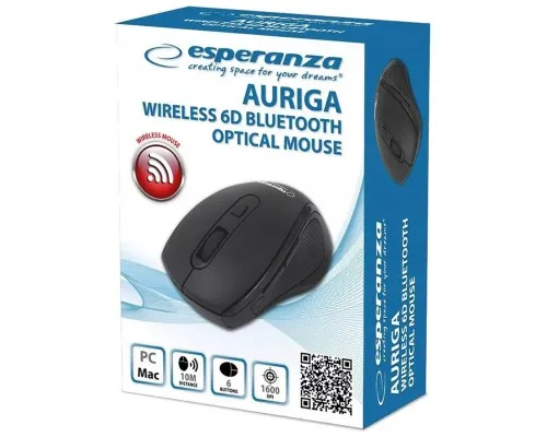 Мышка Esperanza Auriga 6D Bluetooth Black (EM128K)