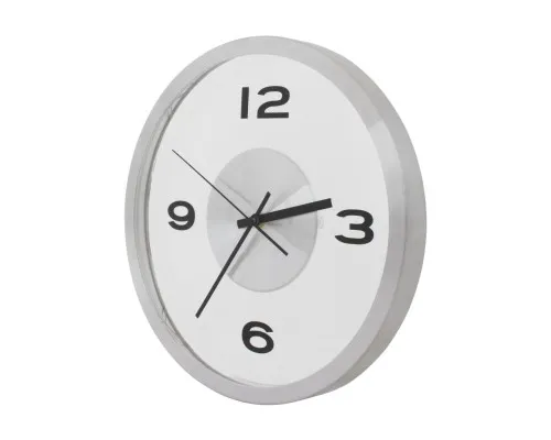 Настінний годинник Economix Promo ART металевий, срібний (E51809-00)