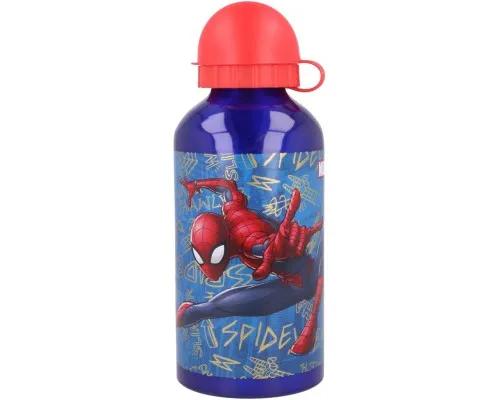 Поїльник-непроливайка Stor Marvel - Spiderman Graffiti, Aluminium Bottle 500 ml (Stor-37939)