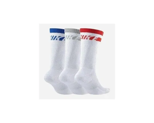 Шкарпетки Nike U NK EVERYDAY PLUS CUSH CREW 3PR CZ0502-903 38-42 3 пари Білий/Мультиколор (194500885493)