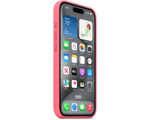 Чохол до мобільного телефона Apple iPhone 15 Pro Silicone Case with MagSafe - Pink,Model A3125 (MWNJ3ZM/A)