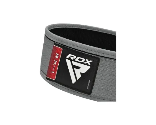 Атлетичний пояс RDX RX1 Weight Lifting Belt Grey L (WBS-RX1G-L)