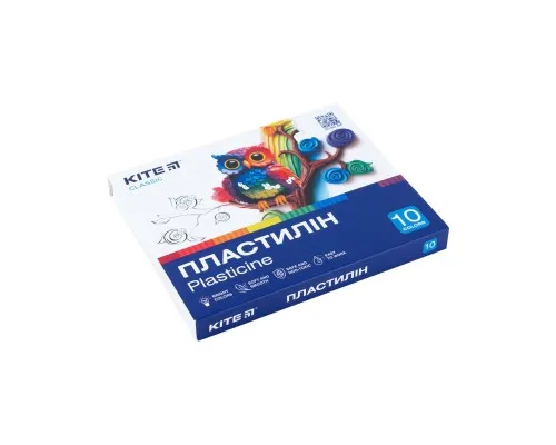 Пластилин Kite Classic 10 цветов, 200 г (K-084)