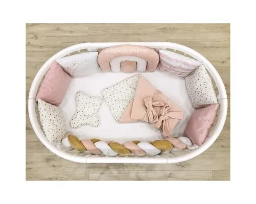 Детский постельный набор Ingvart Радуга пудровая в кроватку Smart Bed (42300)