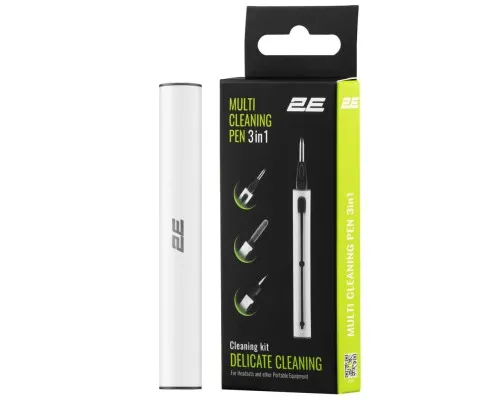 Універсальний чистячий набір 2E for headphones, 3in1, white-grey (2E-SK3IN1)