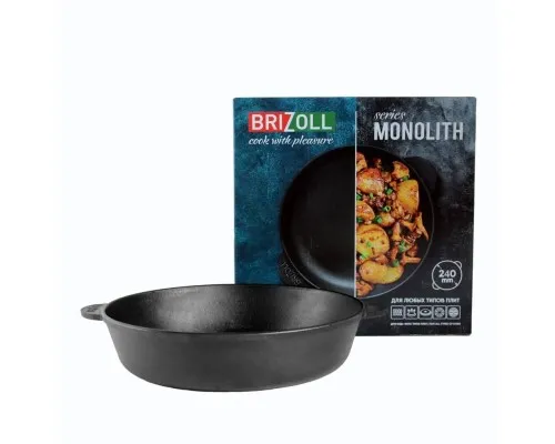 Сковорода Brizoll Monolith чавунна 240х60 мм (M2460U)
